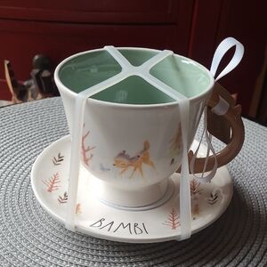 🦌Rae Dunn Bambi Mug & Saucer